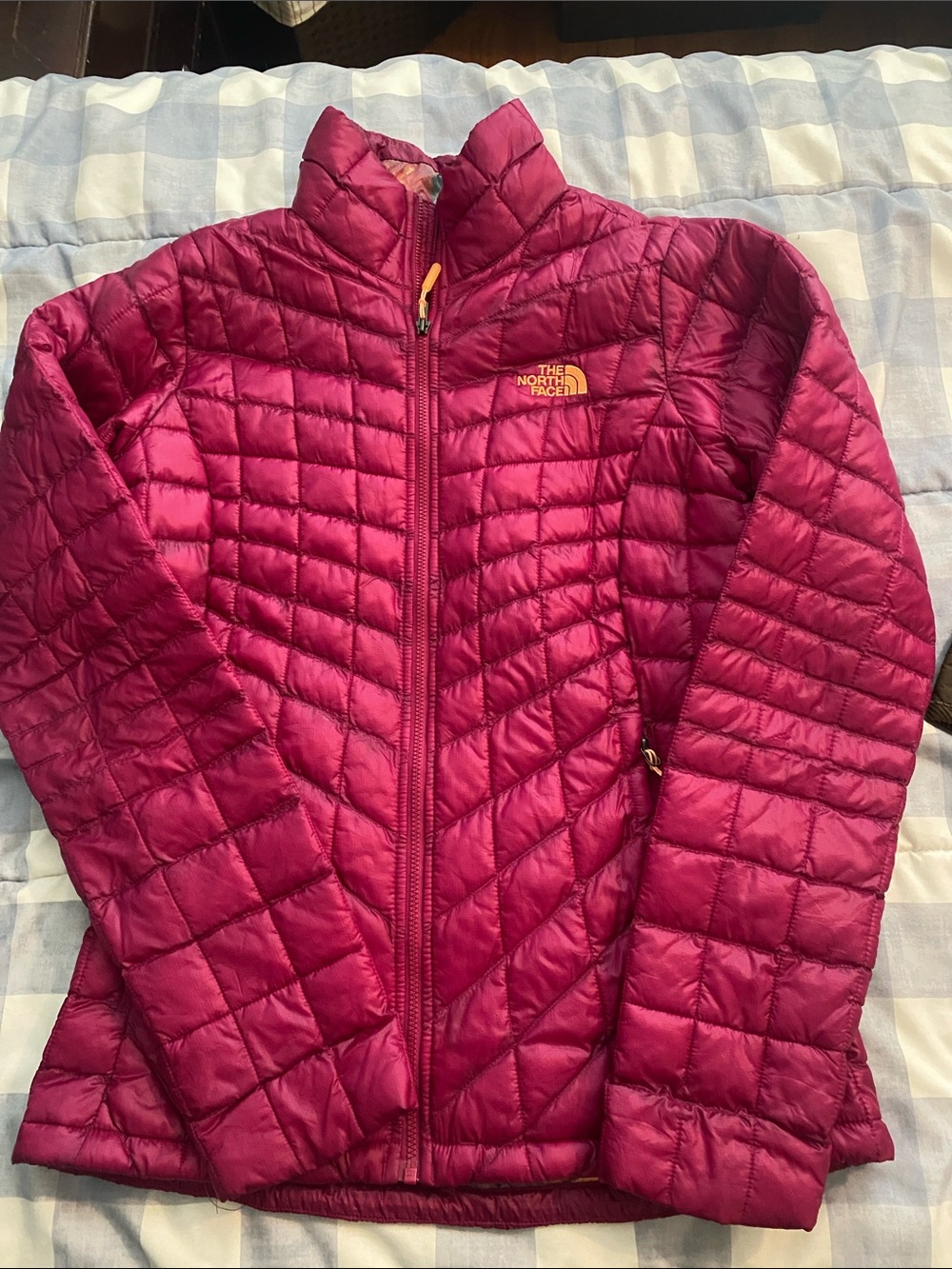 The North Face Girls' Magenta Quilted Packable Puffer Jacket
